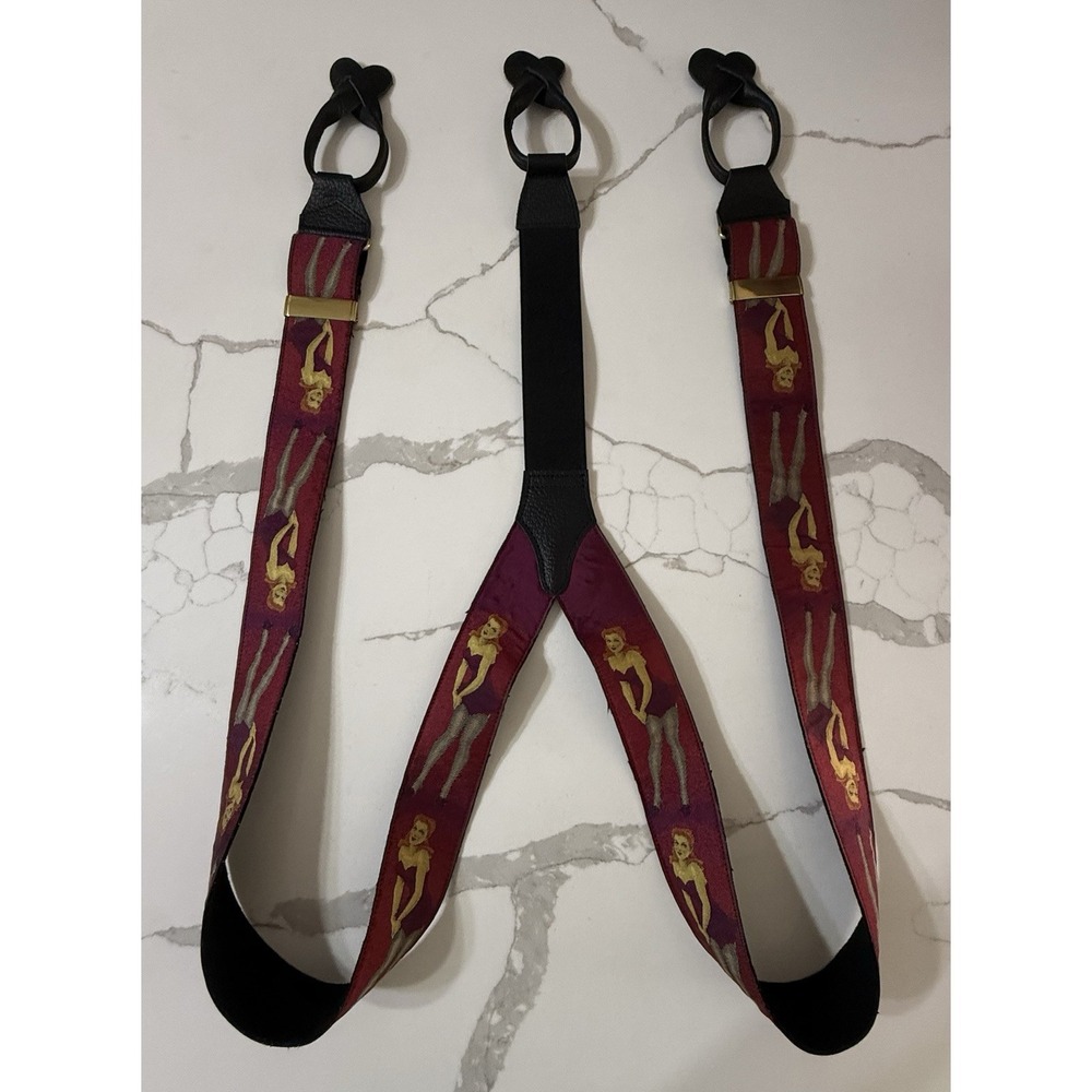 Albert Thurston Mens Limited Edition Pin Up Braces Made In England RARE